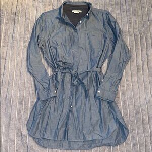 Lacoste Blue denim-like Shirt dress size 44 (large-XL) button up